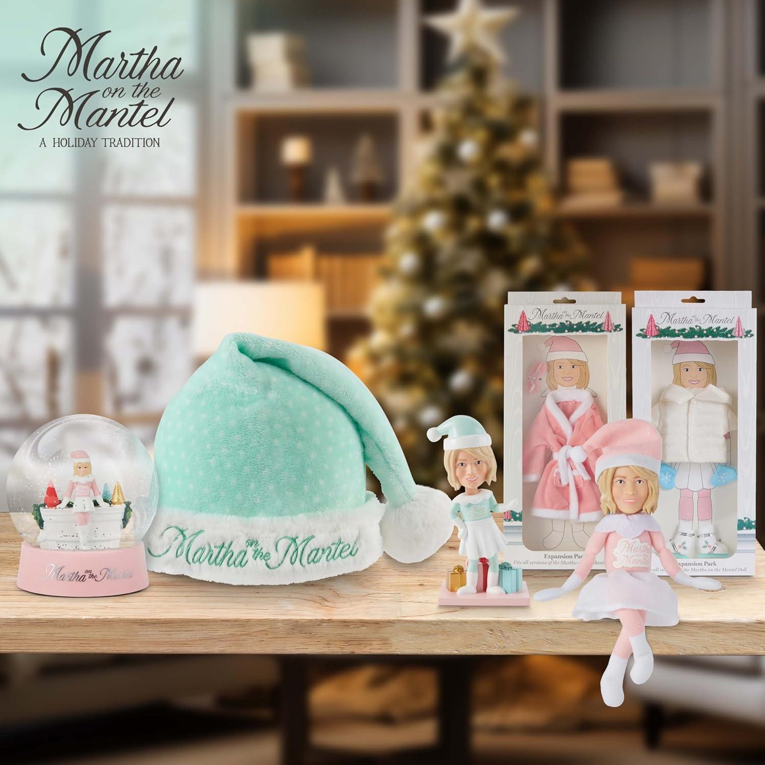 imageMartha Stewart Snow Globe Christmas Martha on The Mantel Christmas Decor Funny Collectible Secret Santa Collectible SnowglobesPink