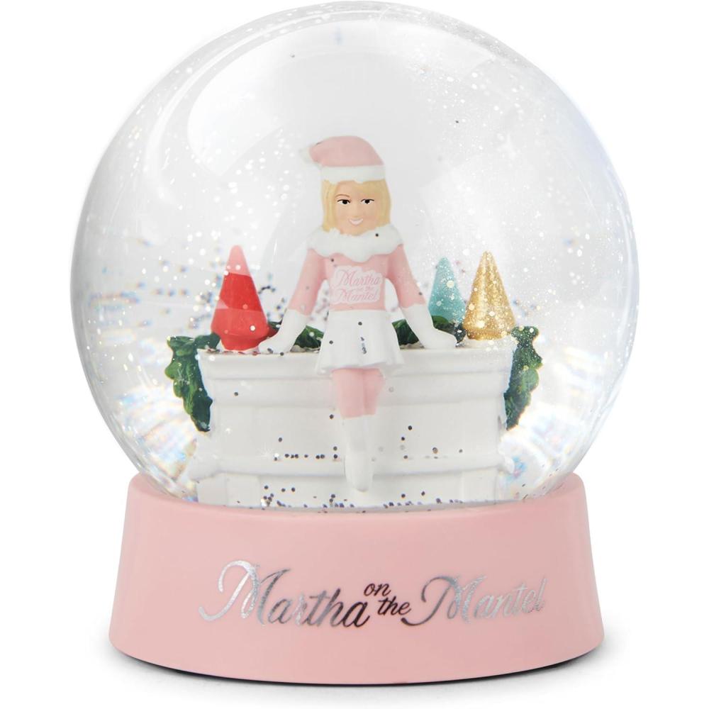 imageMartha Stewart Snow Globe Christmas Martha on The Mantel Christmas Decor Funny Collectible Secret Santa Collectible SnowglobesPink