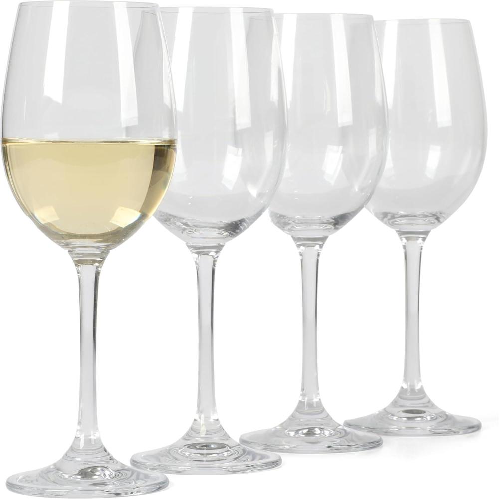 imageMartha Stewart Vivica 4Pack White Wine Glass Set 14 oz  Elegant Stemmed Wine Glasses for Entertaining Durable Clear Glassware for Dining Parties or Everyday Use14oz White Wine Glass 4pack