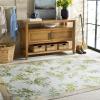 Martha Stewart x SAFAVIEH Machine Washable Area Rug Collection – 5′ x 8′, Taupe & Green, Slip Resistant & Easy Cleaning, Ideal for Ideal for Living Room, Bedroom, Dining Space (MSRW193E)(Taupe/Green)