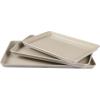 Martha Stewart Gallen 10 Piece Baking Pans Ceramic PFA Free Non Toxic Non Stick Bakeware Set – Linen White(Taupe (Set))