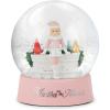 Martha Stewart Snow Globe Christmas – Martha on The Mantel Christmas Decor, Funny Collectible, Secret Santa Collectible, Snowglobes(Pink)