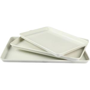 Martha Stewart Gallen 10 Piece Baking Pans Ceramic PFA Free Non Toxic Non Stick Bakeware Set – Linen White(Linen White (Set))
