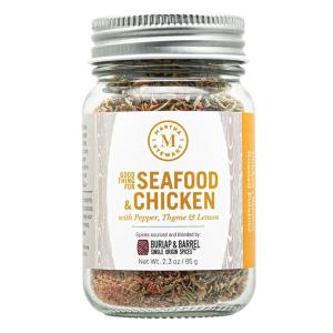 Martha Stewart Spice Trio – Elevate Every Meal, Three Signature Blends Featuring Single-Origin Spices from Burlap & Barrel – For Beef, Lamb, Pork, Poultry & Seafood – Gift for Cooks – 3 Full Size Jars(Seafood & Chicken)