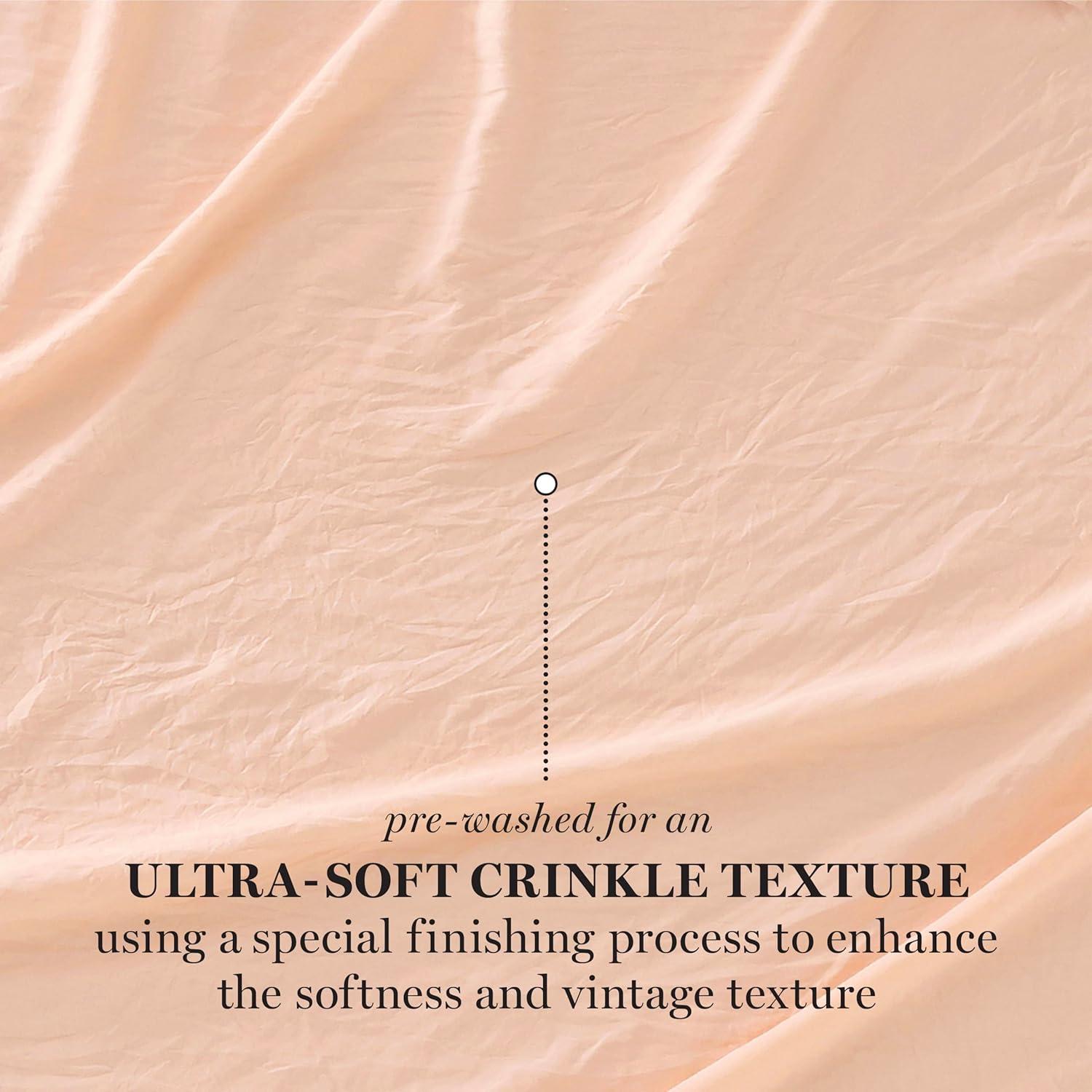 imageMartha Stewart  Full Size Sheets Set Crisp ampamp Tailored Cooling Sheets wa Naturally Smooth Cotton Percale Lightweight Feel  Bed Sheets with Matching Pillowcases ampamp Fitted Sheet Skylands Solid BluePeachy Keen