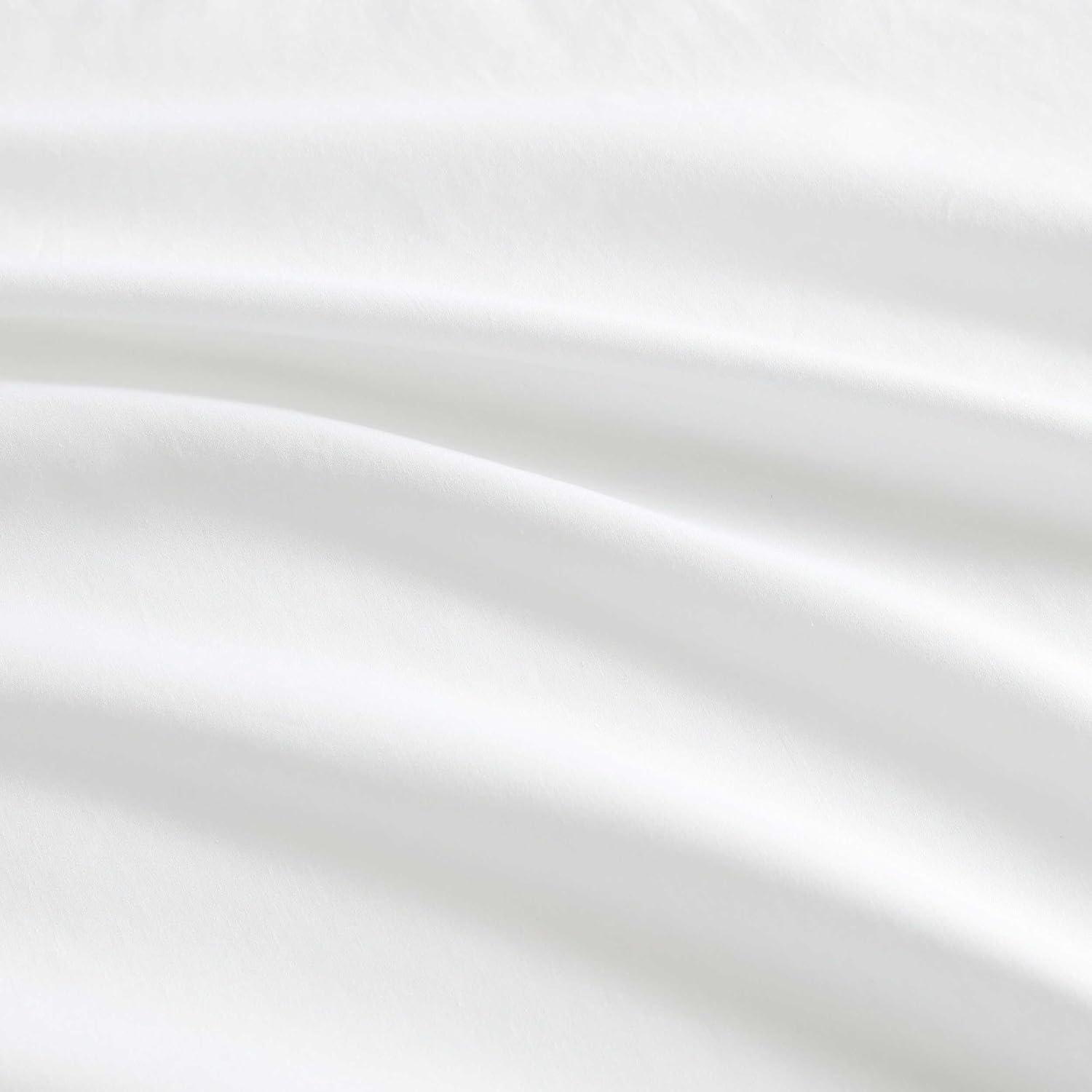 imageMartha Stewart  Full Size Sheets Set Crisp ampamp Tailored Cooling Sheets wa Naturally Smooth Cotton Percale Lightweight Feel  Bed Sheets with Matching Pillowcases ampamp Fitted Sheet Skylands Solid BlueLilly Pond Leaf Beige