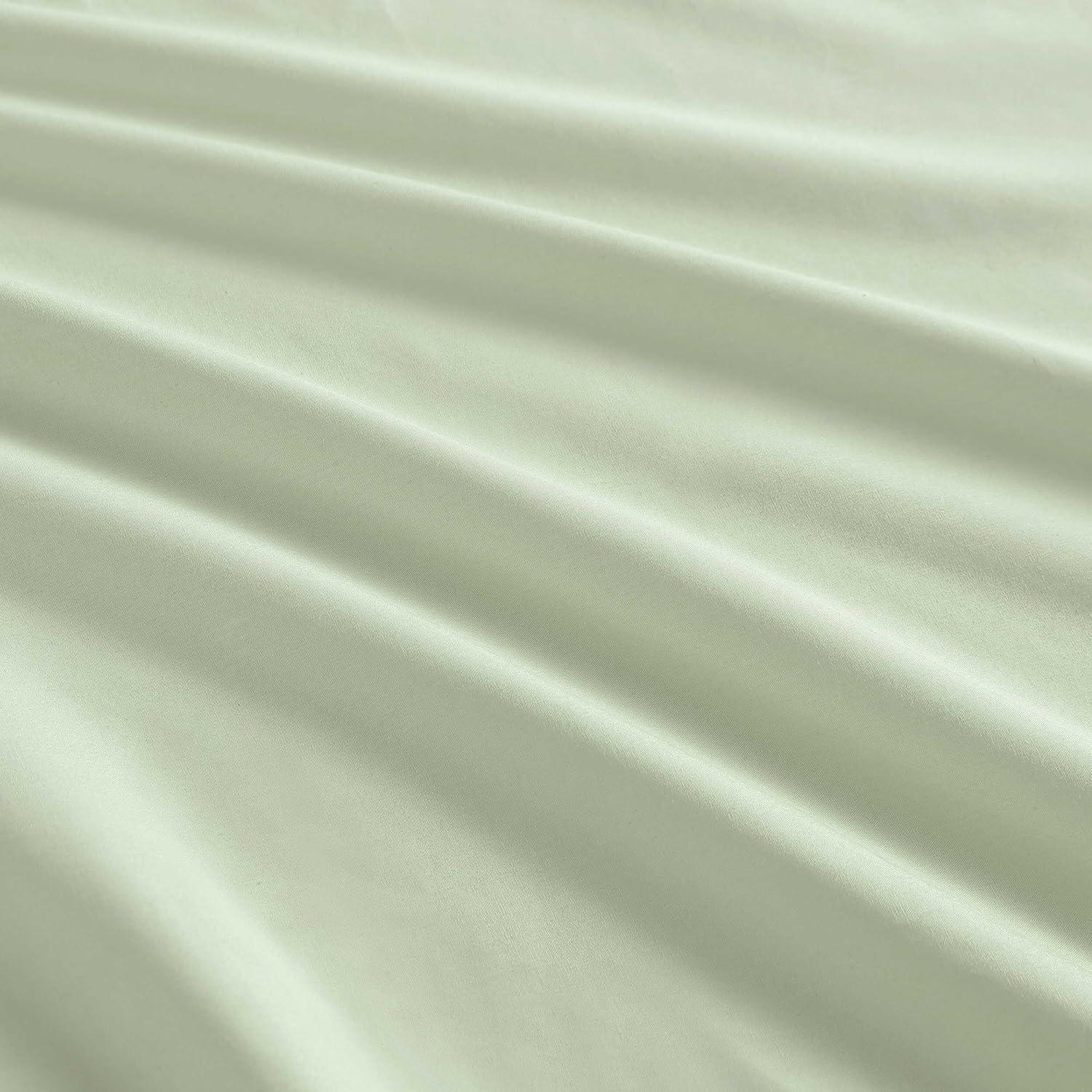 imageMartha Stewart  Full Size Sheets Set Crisp ampamp Tailored Cooling Sheets wa Naturally Smooth Cotton Percale Lightweight Feel  Bed Sheets with Matching Pillowcases ampamp Fitted Sheet Skylands Solid BlueSkylands Solid Green