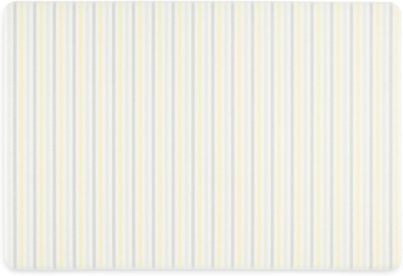 imageMartha Stewart Amber Floral Daisy Stripe Reverisble Water Resistant Kitchen Mat BluePurple 20quotx30quotYellowCoralGrey