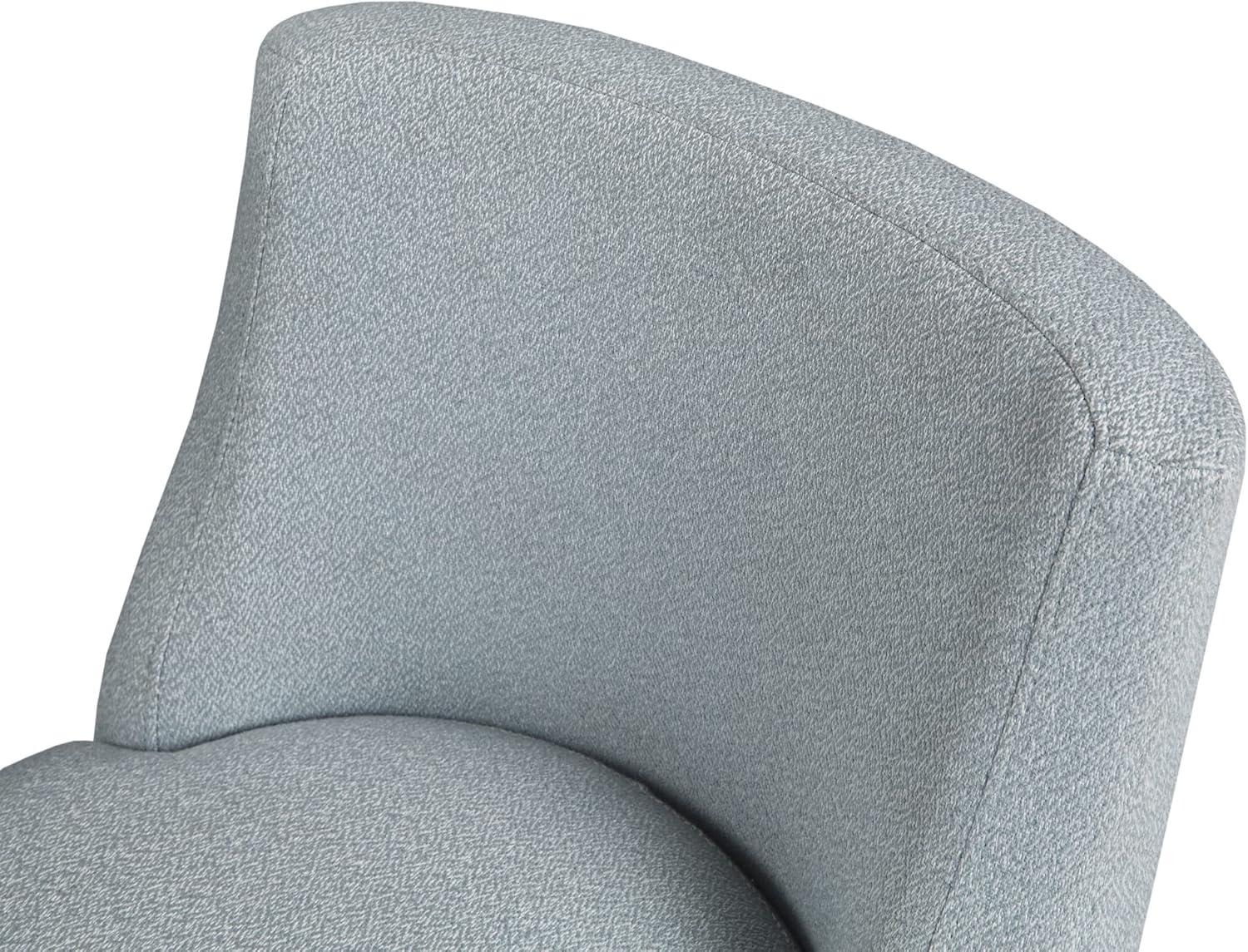 imageMartha Stewart Delaney Upholstered MidCentury Modern Counter Stool with Turn Legs Footrest and Kickplate for Kitchen Island Chairs Dining Room Furniture Home Bar BlueDelaney