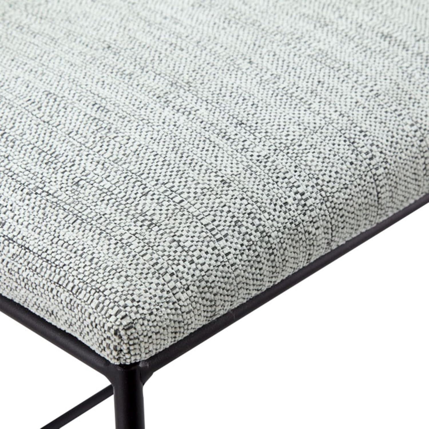 imageMartha Stewart Delaney Upholstered MidCentury Modern Counter Stool with Turn Legs Footrest and Kickplate for Kitchen Island Chairs Dining Room Furniture Home Bar BlueHastings