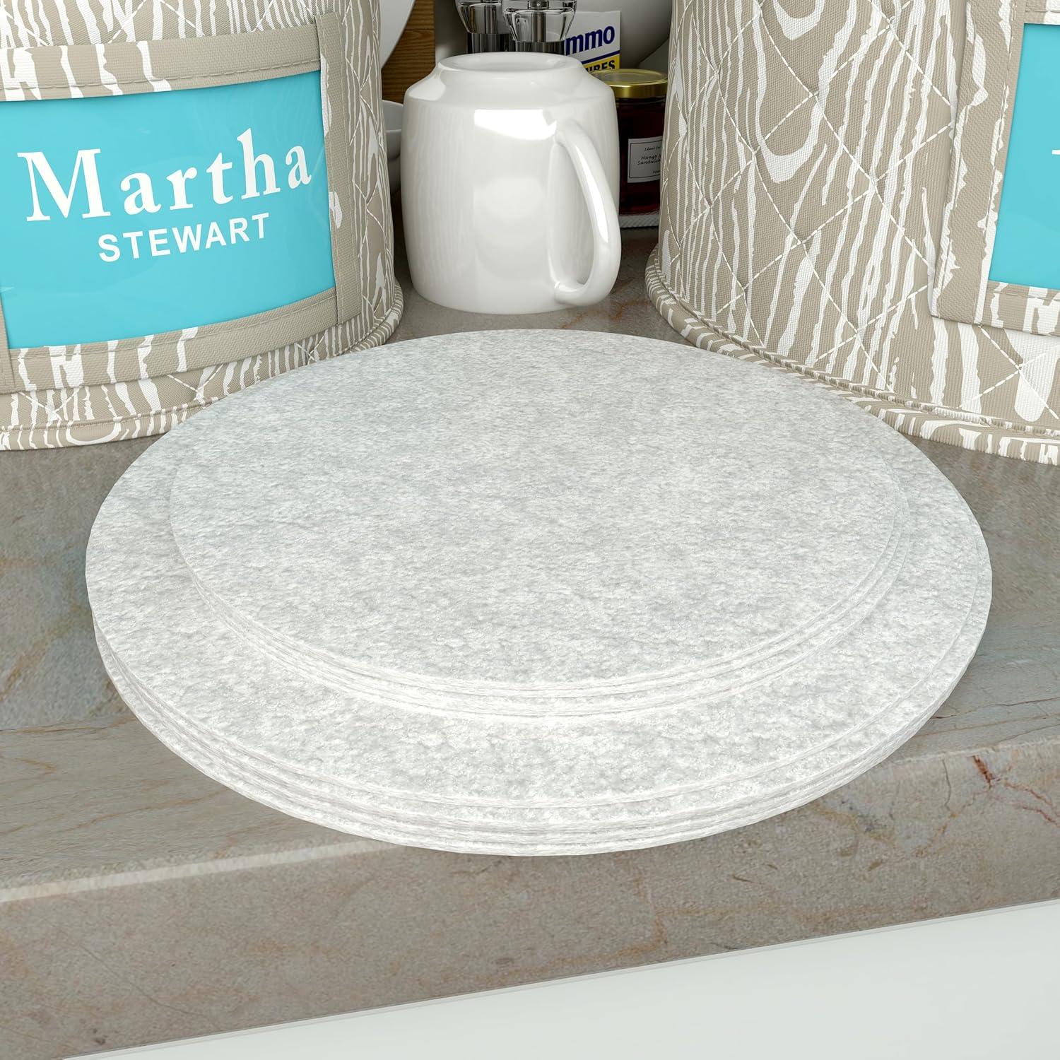 imageMartha Stewart Dinnerware Stemware Glassware Stackable Organizer Home Storage Container Case 3 Piece Dinnerware Set Organizer For Dessert Salad and Dinner Plates With Felt Dividers MintSkyland Faux Bois