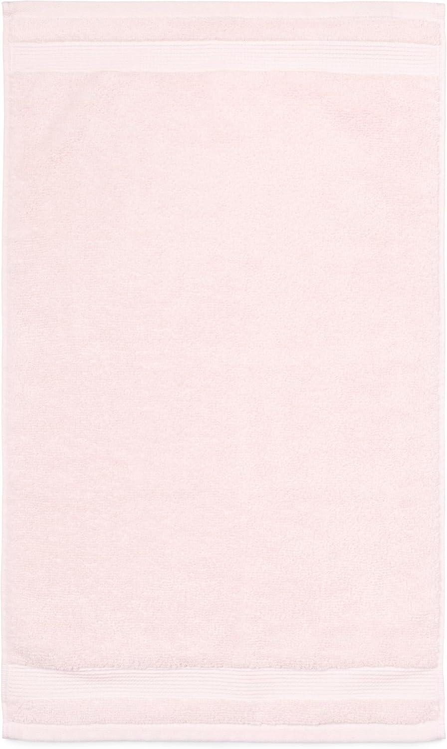 imageMartha Stewart Egyptian Cotton Bath Towels Set  6 Piece 2 Bath Towels  2 Hand Towels  2 Washcloths Absorbent Bathroom Towels Bathroom Essentials ButterX Blush Pink