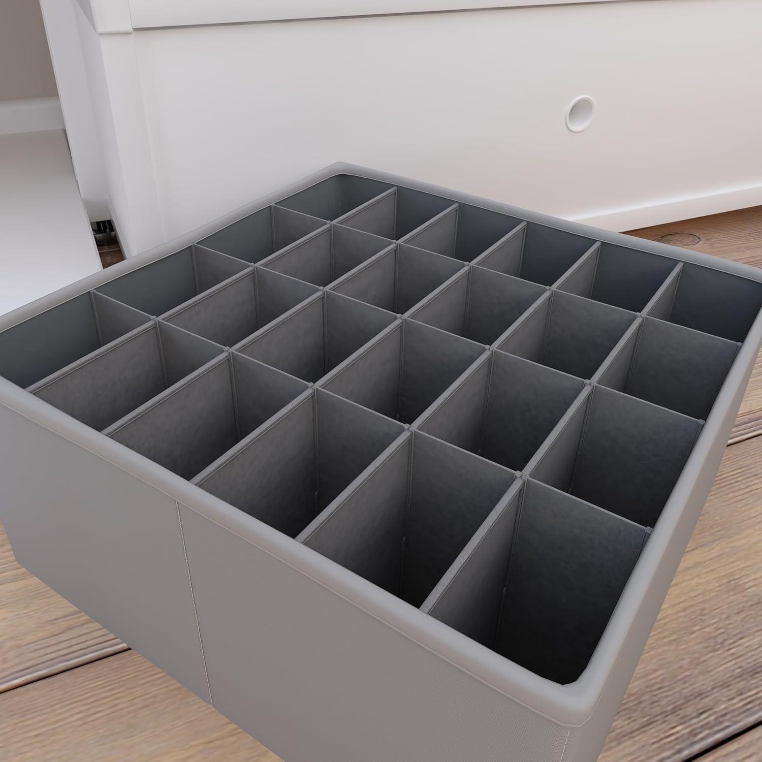 imageMartha Stewart Essential Collapsible Stackable Decorative Home Storage Organization With Lidded Tops Lidded Storage Organizer Bedford FloralGrey