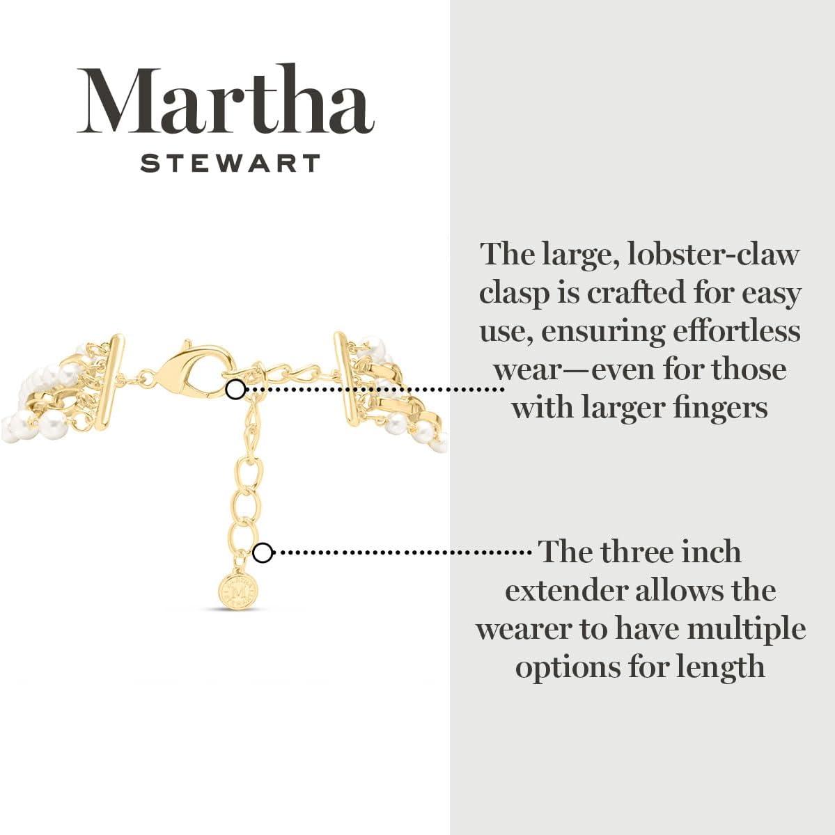 imageMartha Stewart Five Strand Pearl and Chain Twisted Necklace In Gold For Women