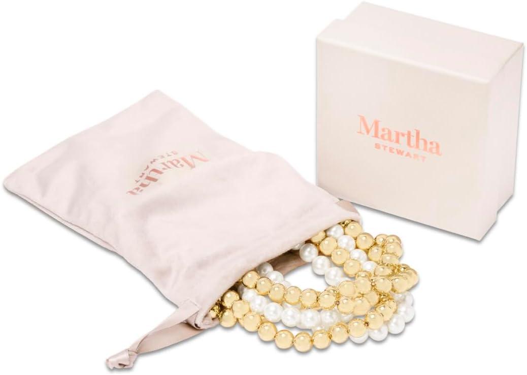 imageMartha Stewart Five Strand Pearl and Gold Ball Twisted Necklace In Gold For Women