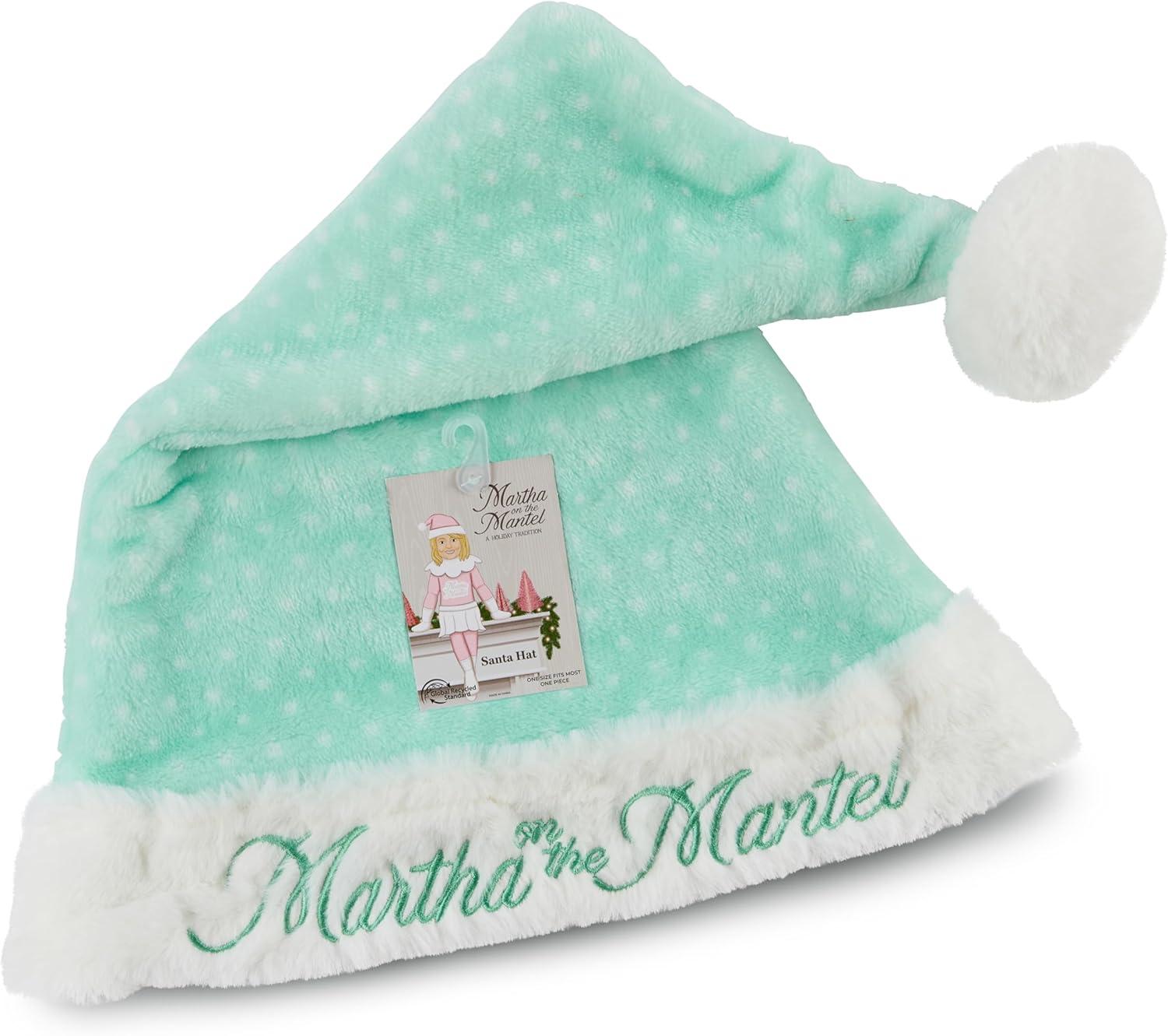 imageMartha Stewart Funny Santa Hat Adult  Cool Christmas Hat for Men ampamp Women Holiday Xmas Martha on the Mantel CostumeGreen