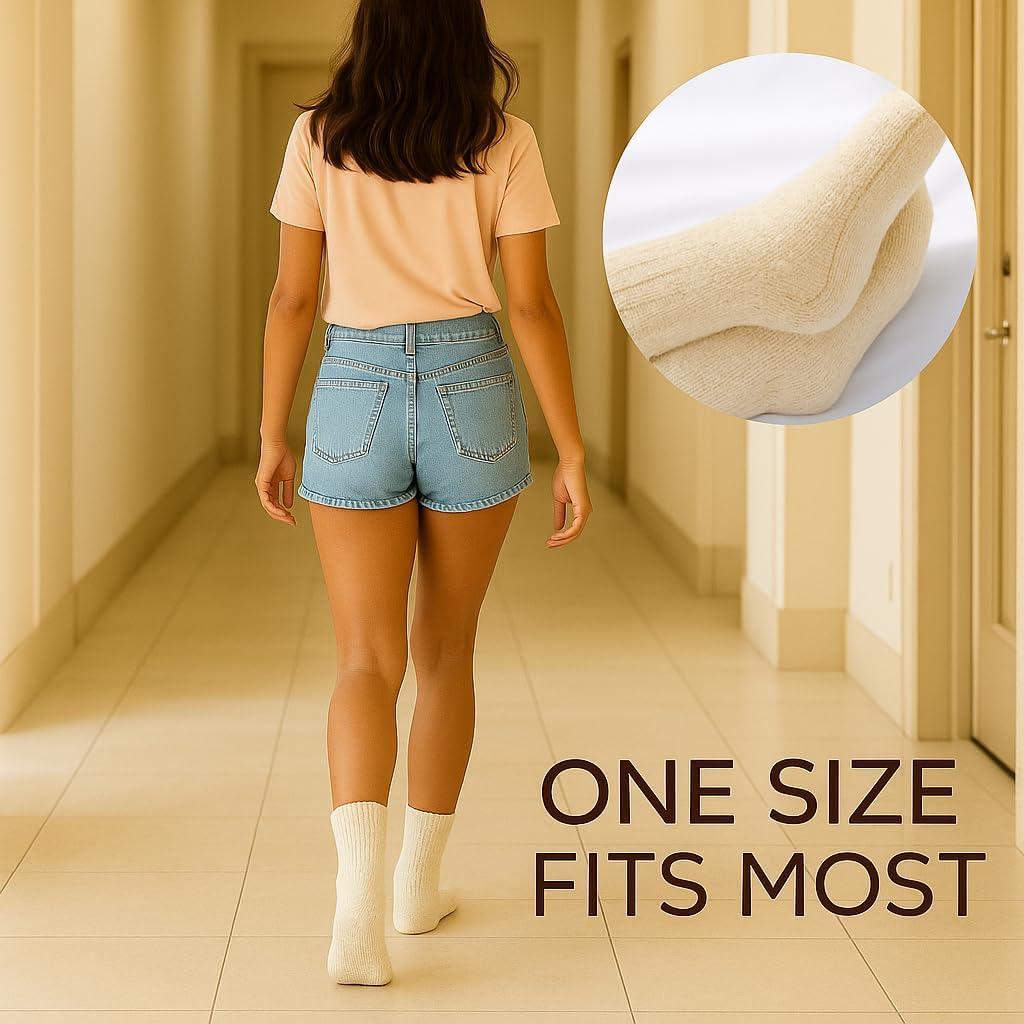 imageMartha Stewart Fuzzy Socks For Women Warm And Cozy For Winter Perfect For Home CableGreyPink