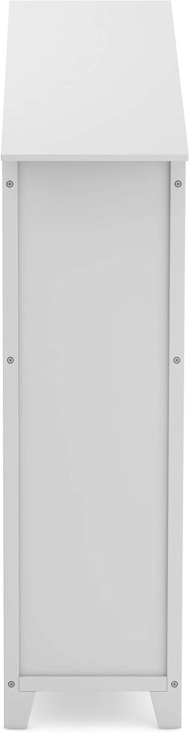 imageMartha Stewart Kids Deluxe Dollhouse Bookcase  Linen White Bookshelf Wooden Book ampamp Toy Storage Shelf Organizer  Toddler Book Organization  Kids Tall Bookshelf for Playroom and Bedroom StorageGrey