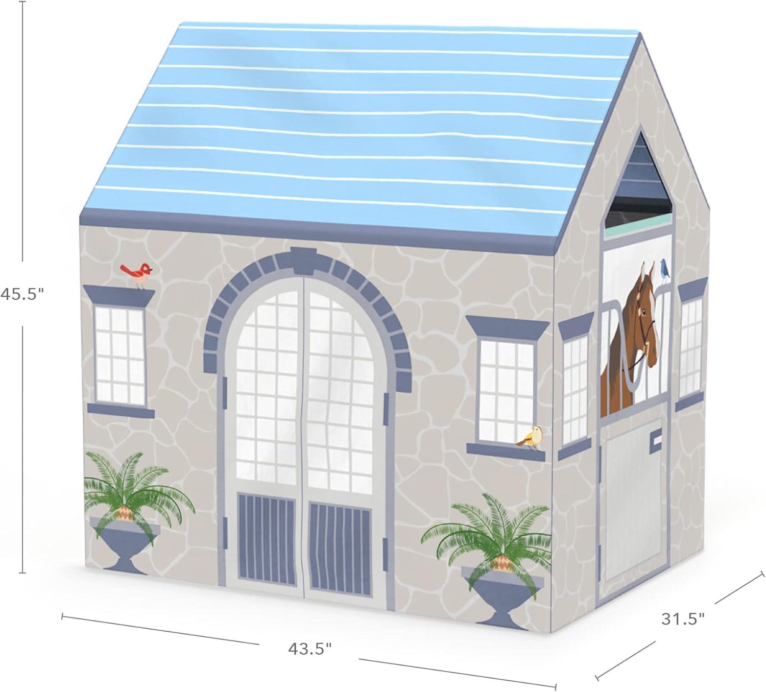 imageMartha Stewart Kids Diner Play Tent  Indoor ampamp Outdoor Large Kids Playhouse for Imaginative Games Pretend Play in Classroom or HomeStable Play Tent