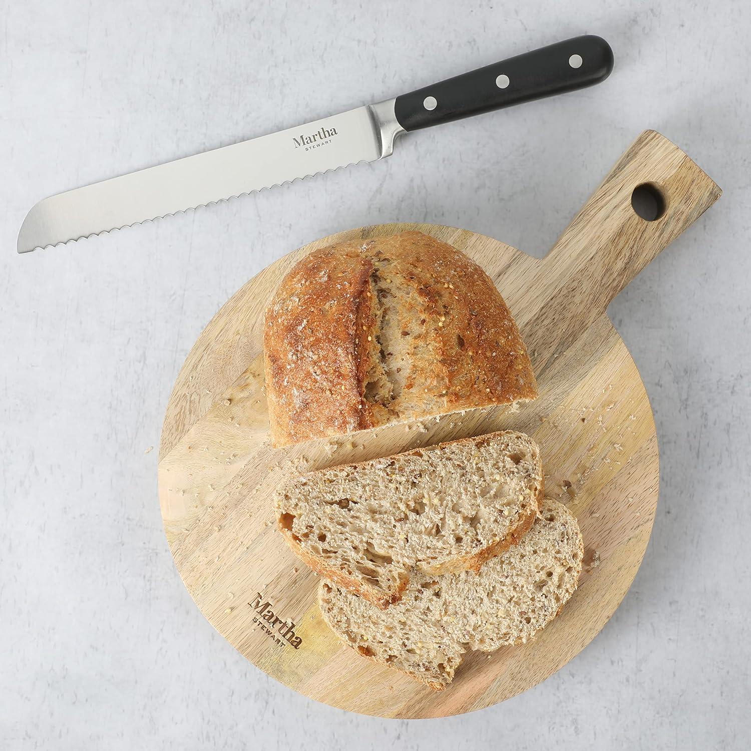 imageMartha Stewart Kindale 14quot x 10quot Cutting Charcuterie Board  Round  Mango Wood