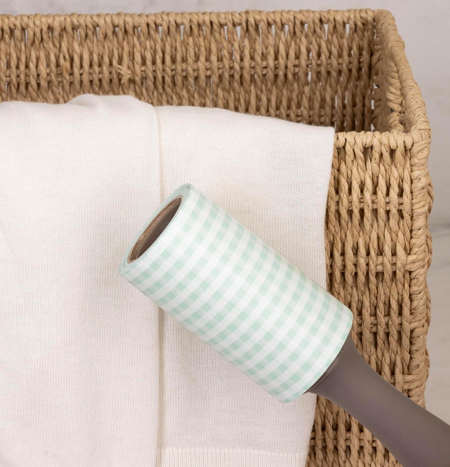 imageMartha Stewart Lint Rollers Gingham Pattern 120 Sheets Per Roll 6 Count  Extra Sticky Lint Remover for Clothes Upholstery ampamp More