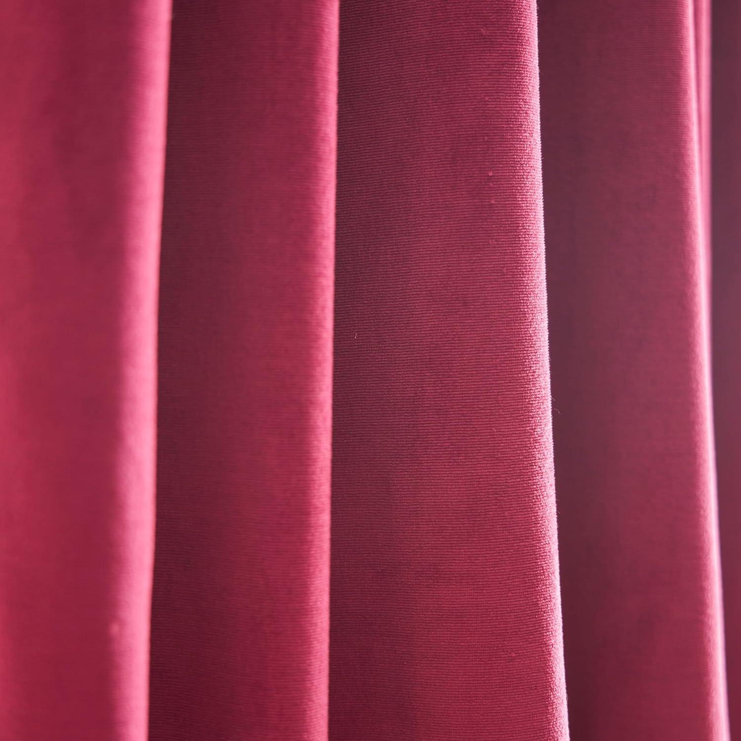 imageMartha Stewart Lucca Velvet Lined Scallop Window Curtain 50quot W x 18quot L Valance PomegranatePomegranate