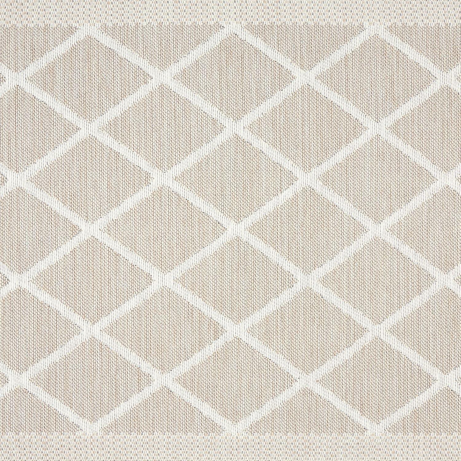 imageMartha Stewart Miles Modern Diamond AntiFatigue AirInfused Kitchen Mat Spice Red 196quotx32quotBeige