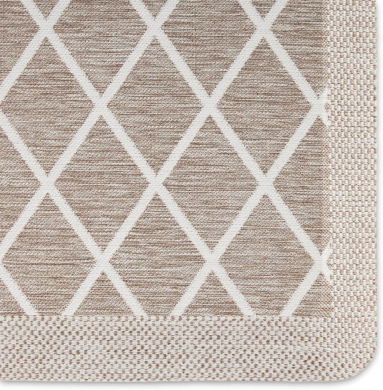 imageMartha Stewart Miles Modern Diamond AntiFatigue AirInfused Kitchen Mat Spice Red 196quotx32quotCoffee Brown