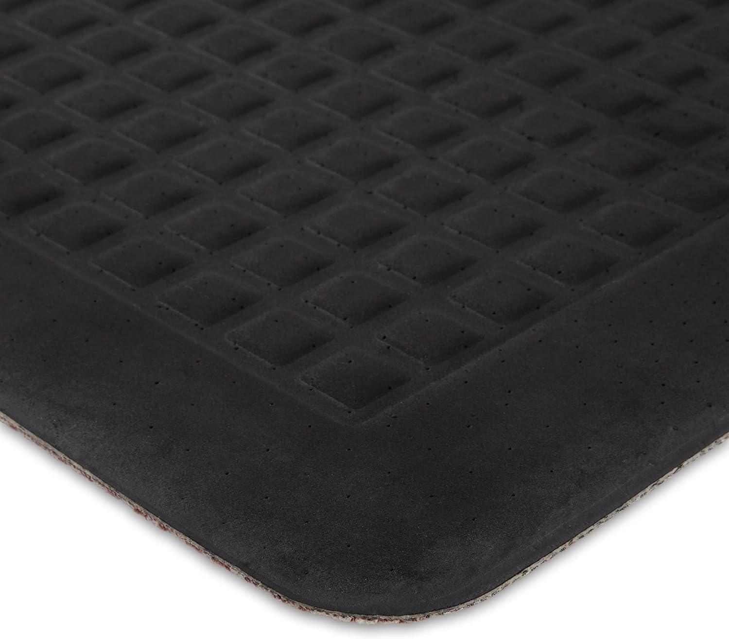 imageMartha Stewart Miles Modern Diamond AntiFatigue AirInfused Kitchen Mat Spice Red 196quotx32quotSpice Red