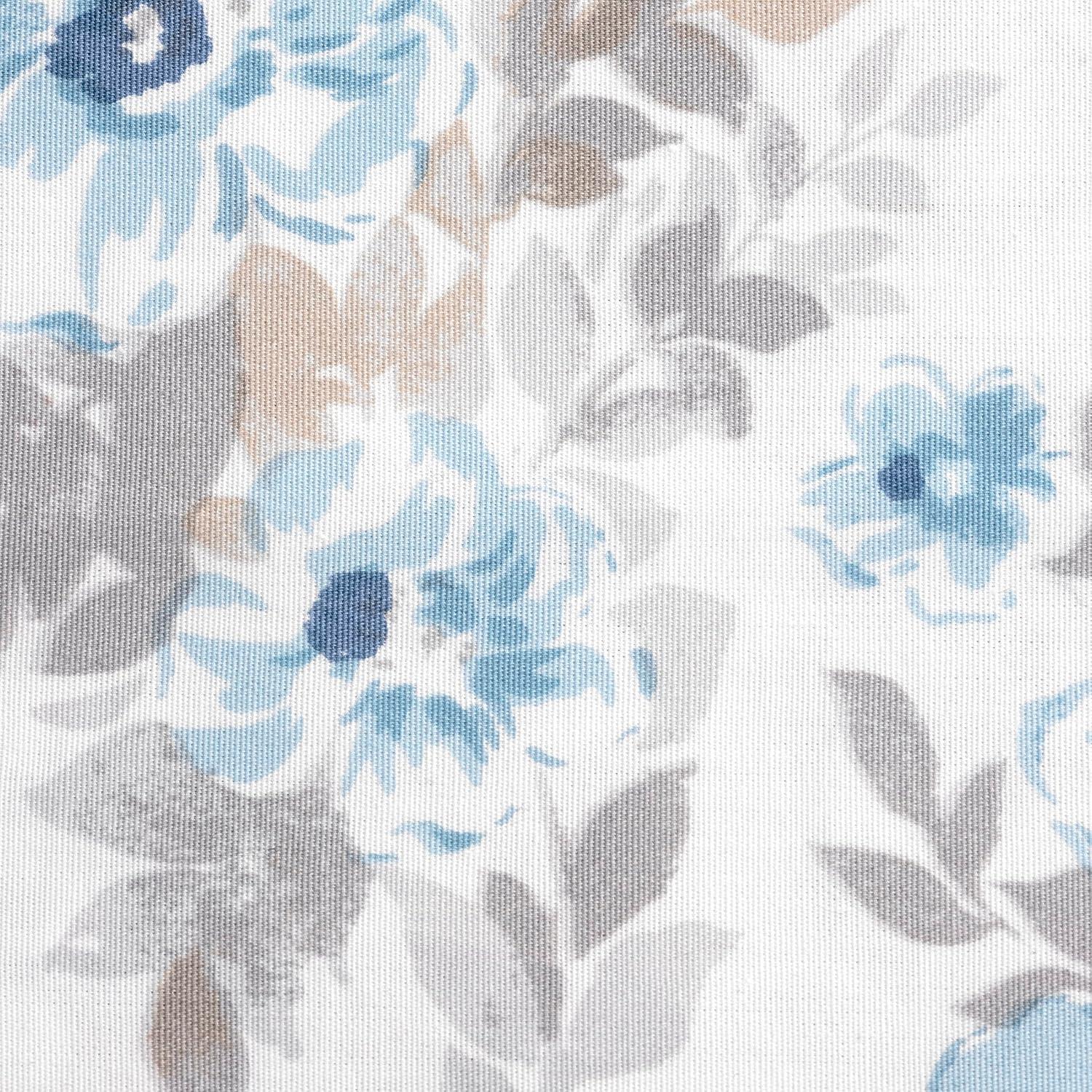 imageMartha Stewart Ruth Ditsy Floral 300TC 100 Cotton Percale Sheet Set BlueWhite 4 Piece 1 Flat Sheet 1 Fitted Sheet 2 Std Pillowcases Breathable Cotton Printed Bed Sheets Queen SizeQueen