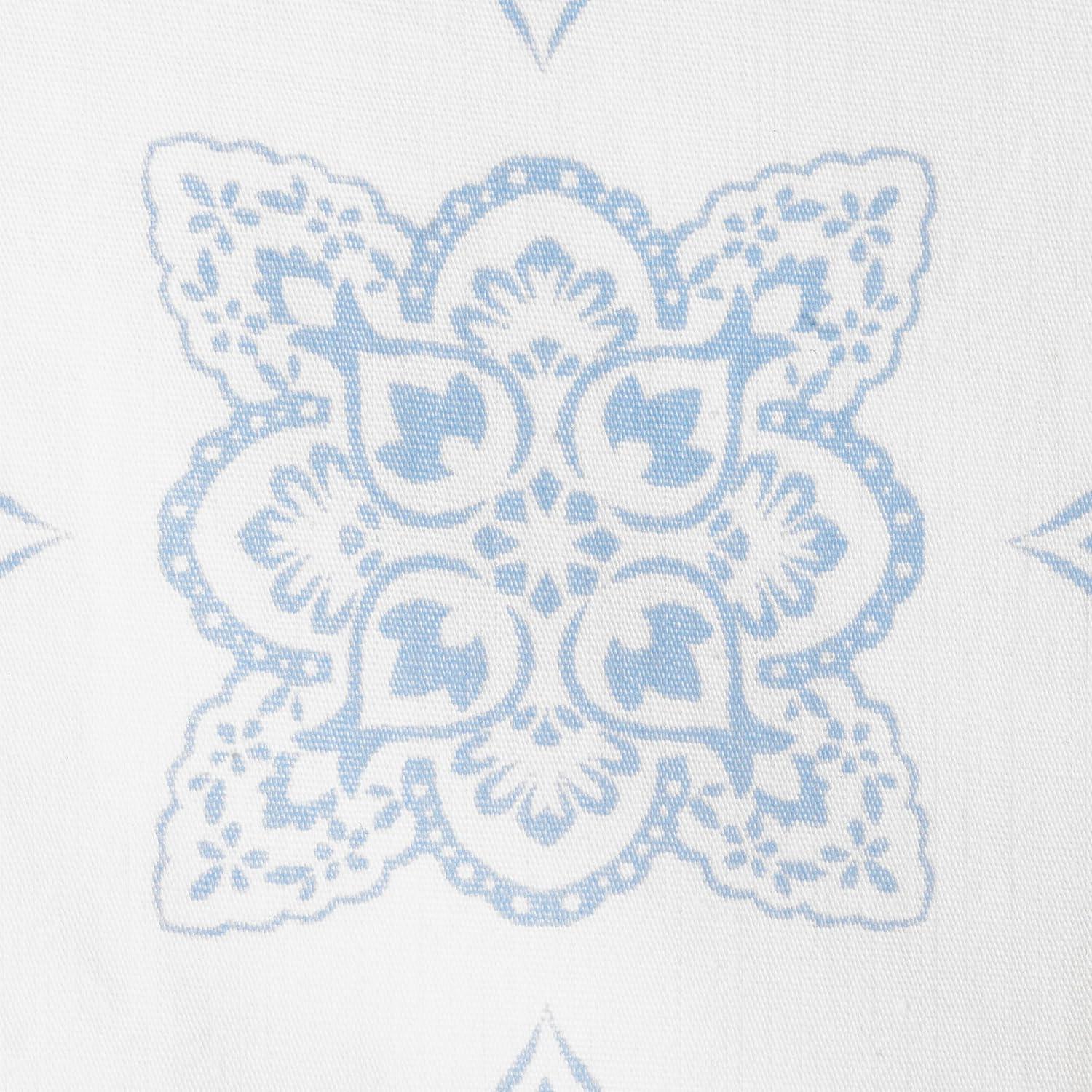 imageMartha Stewart Ruth Ditsy Floral 300TC 100 Cotton Percale Sheet Set BlueWhite 4 Piece 1 Flat Sheet 1 Fitted Sheet 2 Std Pillowcases Breathable Cotton Printed Bed Sheets Queen SizeQueen