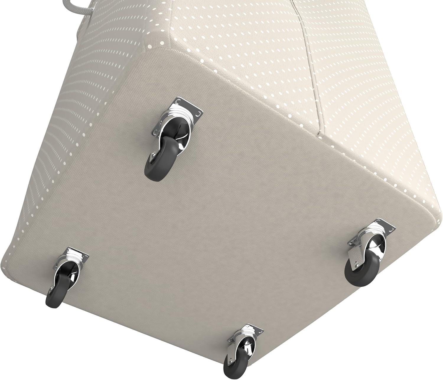 imageMartha Stewart Storage Collapsible Home Laundry Collection Laundry Hamper with Wheels Cottage DotCottage Dot