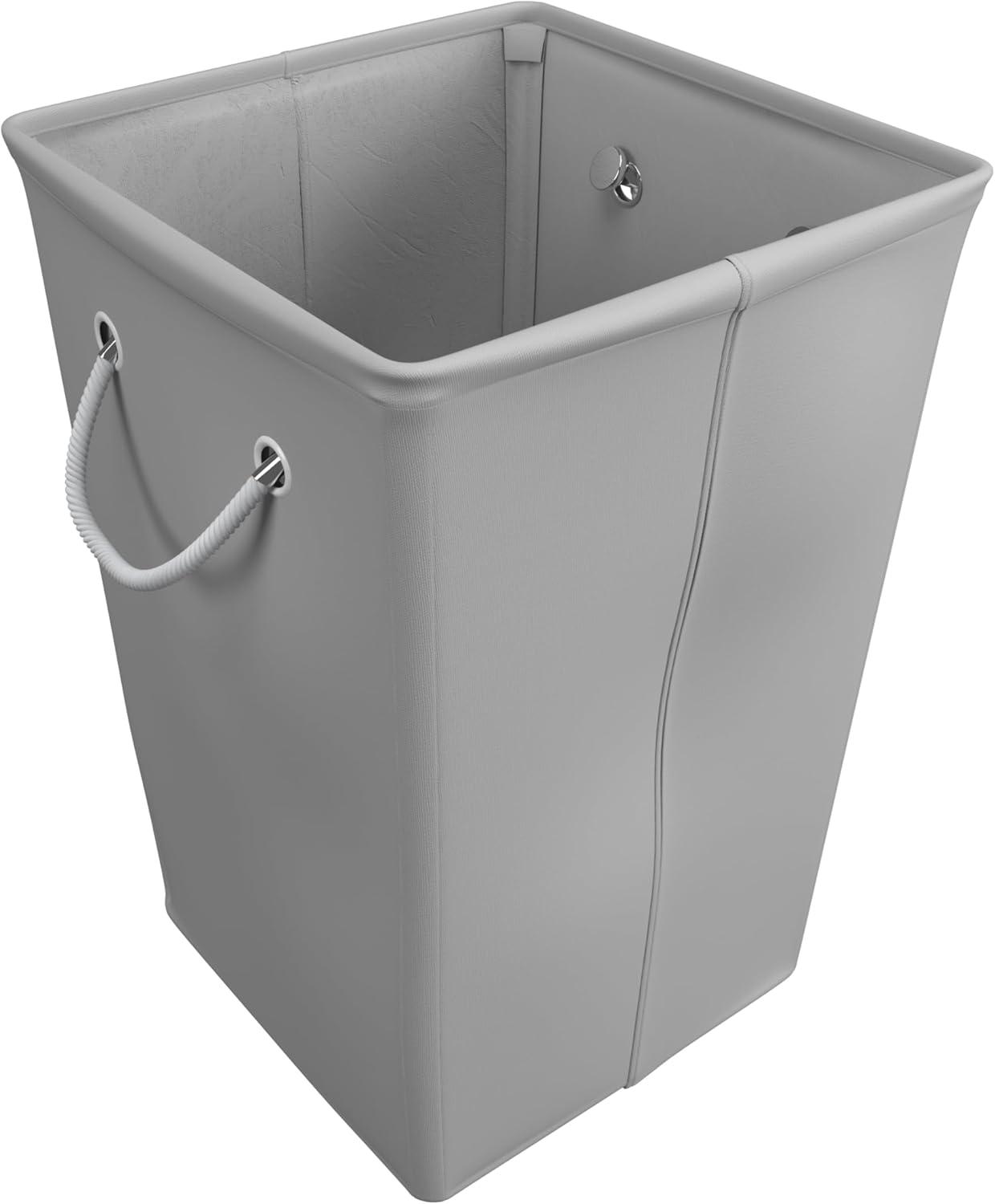 imageMartha Stewart Storage Collapsible Home Laundry Collection Laundry Hamper with Wheels Cottage DotGrey