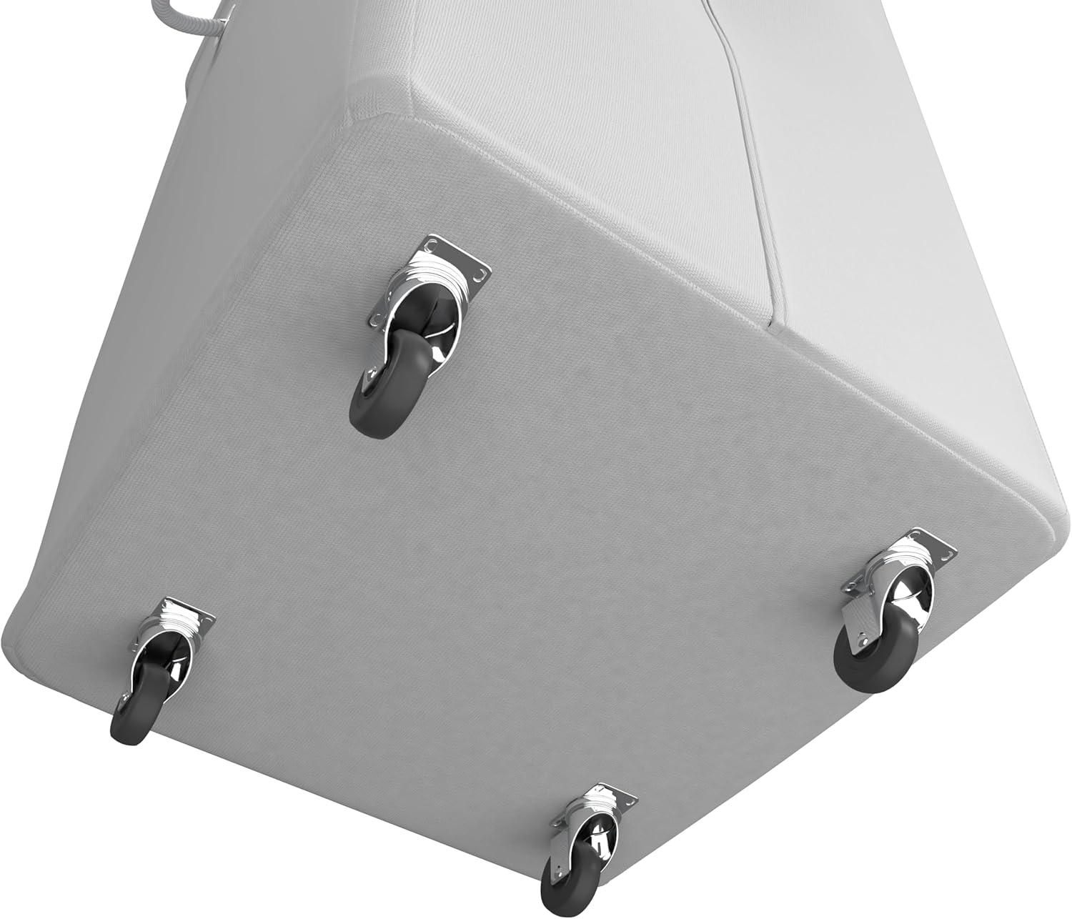 imageMartha Stewart Storage Collapsible Home Laundry Collection Laundry Hamper with Wheels Cottage DotGrey