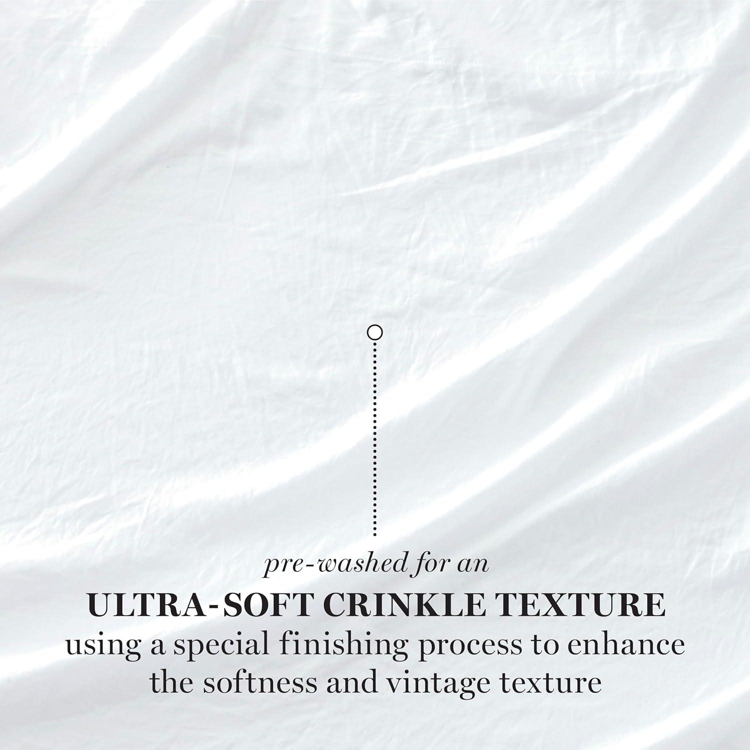 imageMartha Stewart Ultra Soft Brushed and Washed Microfiber 4 Piece Sheet Set Easy Care Deep Pocket Comfy Sheets 1 Flat Sheet 1 Fitted Sheet 2 Std Pillowcases Queen Size White ampamp Blush PinkBrilliant White