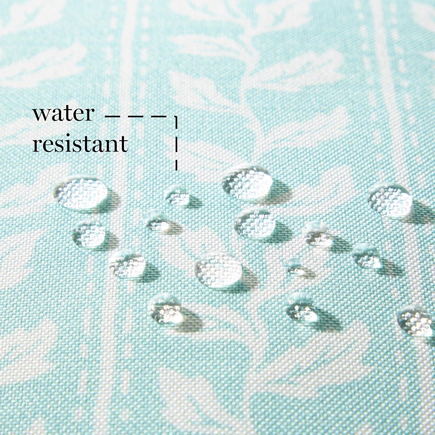 imageMartha Stewart Vineyard Vines Indoor Outdoor Decorative Pillow 2Pack Set UV Fade Resistant Water Repellent Printed Garden Design Green 18quotx18quotAqua Blue