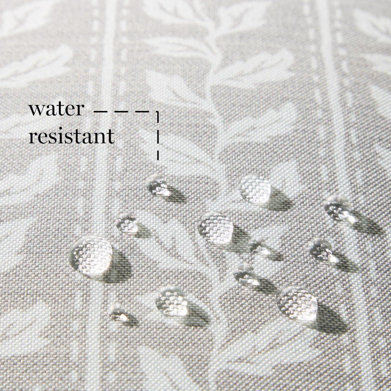 imageMartha Stewart Vineyard Vines Indoor Outdoor Decorative Pillow 2Pack Set UV Fade Resistant Water Repellent Printed Garden Design Green 18quotx18quotWarm Grey