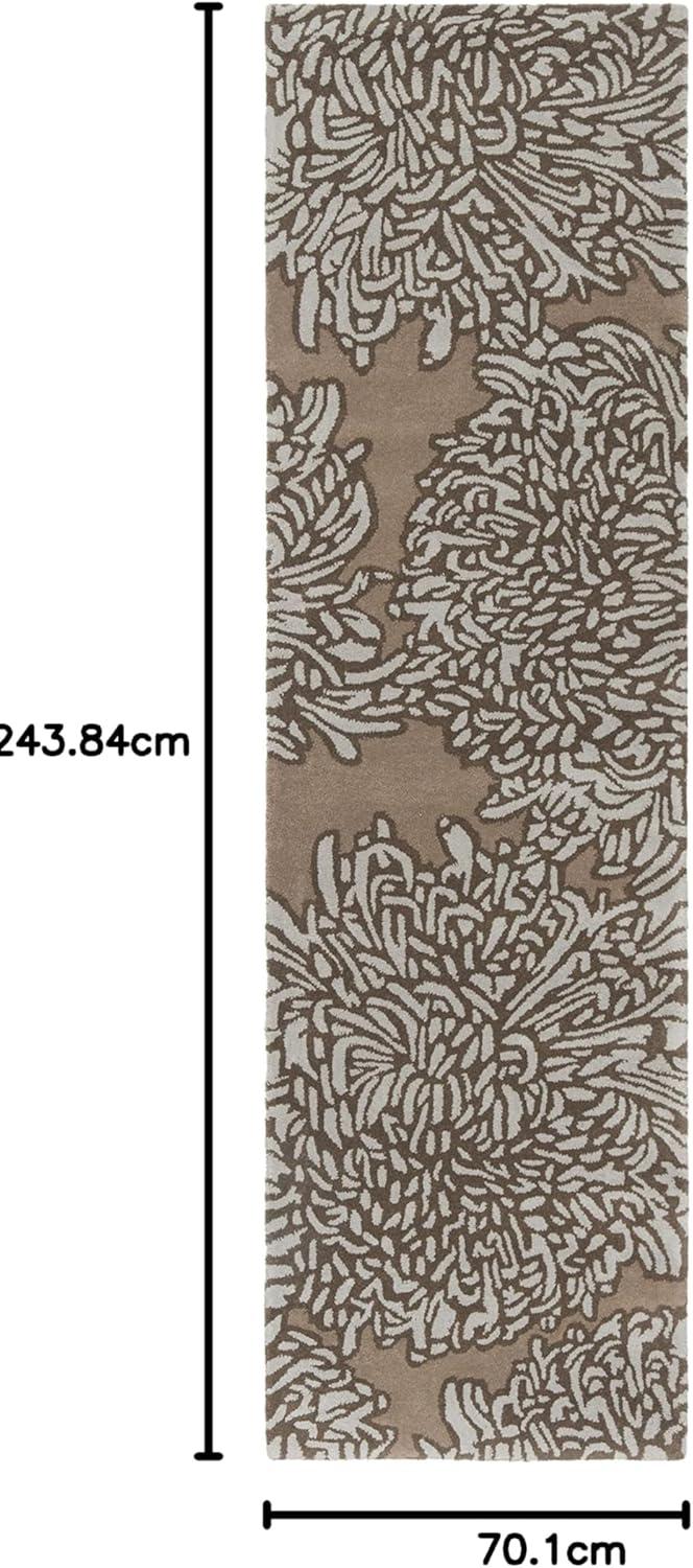 imageMartha Stewart x SAFAVIEH Area Rug Collection 23quot x 8 Runner Malted Handmade Wool Ideal for Living Room Bedroom Foyer Hallway MSR4542ADriftwoodGrey