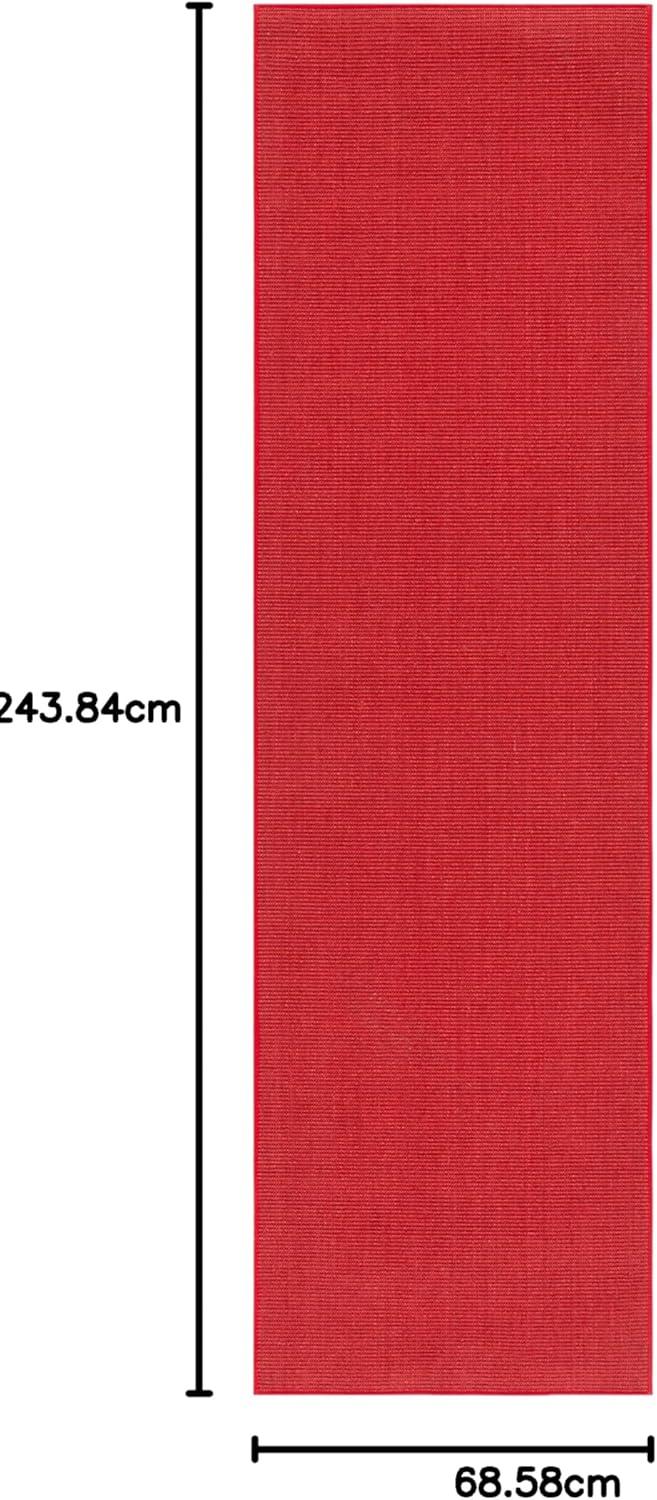 imageMartha Stewart x SAFAVIEH Area Rug Collection 23quot x 8 Runner Red Sisal ampamp Jute Farmhouse Style Ideal for Living Room Bedroom Foyer Hallway MSR9501QRed