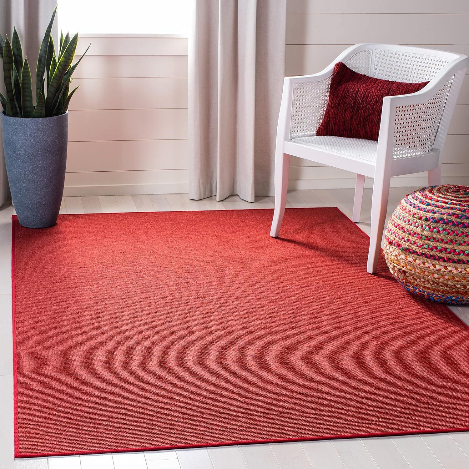 imageMartha Stewart x SAFAVIEH Area Rug Collection 23quot x 8 Runner Red Sisal ampamp Jute Farmhouse Style Ideal for Living Room Bedroom Foyer Hallway MSR9501QRed