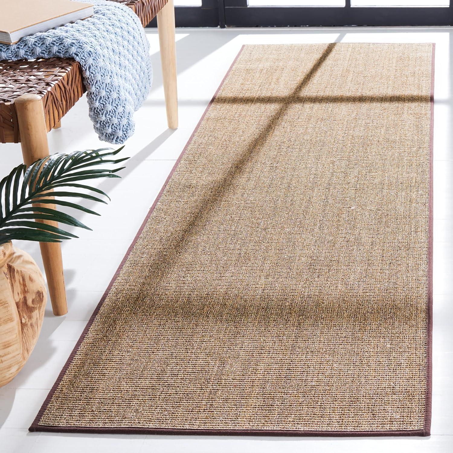 imageMartha Stewart x SAFAVIEH Area Rug Collection 23quot x 8 Runner Red Sisal ampamp Jute Farmhouse Style Ideal for Living Room Bedroom Foyer Hallway MSR9501QLight Brown