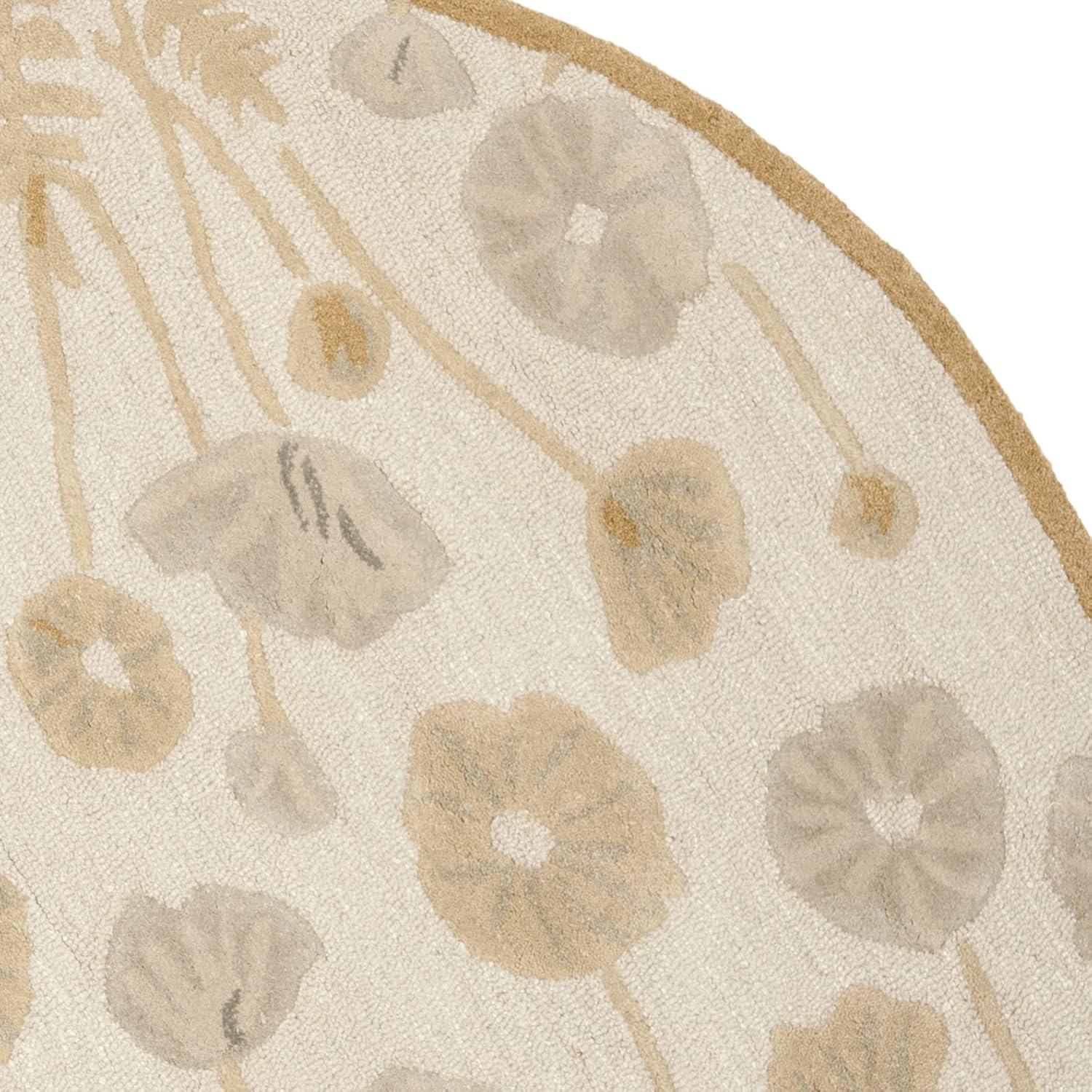 imageMartha Stewart x SAFAVIEH Area Rug Collection  4 x 6 Cayenne Red Handmade Wool ampamp Viscose Ideal for Living Room Foyer Bedroom Accent Space MSR3627BNutshellBrown