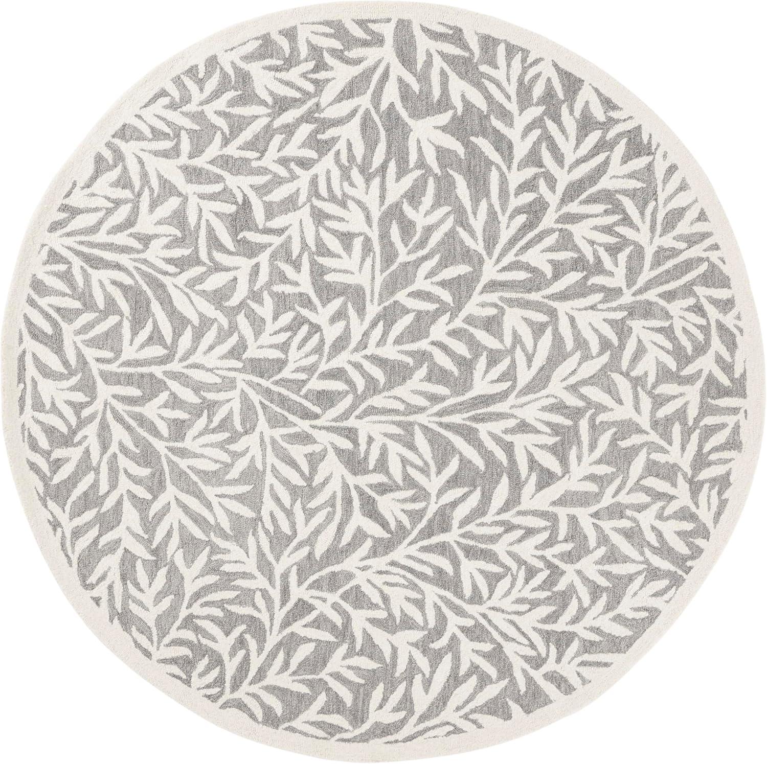 imageMartha Stewart x SAFAVIEH Area Rug Collection 5 x 8 Green Handmade Wool Ideal for Living Room Bedroom Office Dining Space MSR3527YGreyIvory