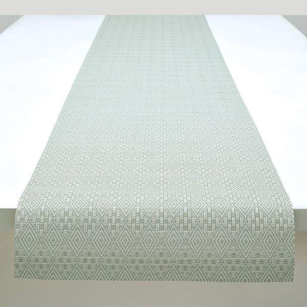 imageMartha by Martha Stewart  Chilewich Boxwood Table Runner in Burnt Coral  Easy Care Woven Textile  IndoorOutdoor  StainFade Resistant  14quot x 72quotAbalone