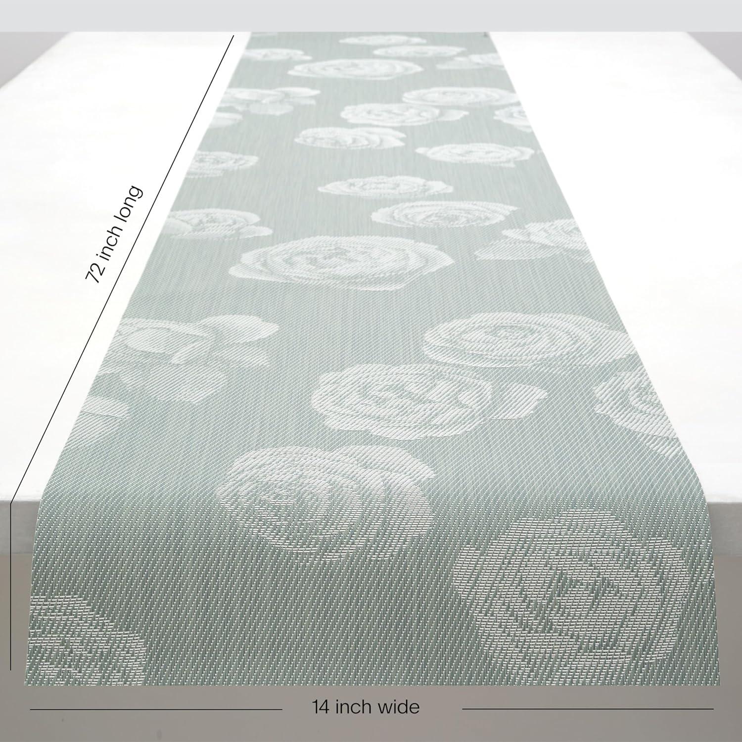 imageMartha by Martha Stewart  Chilewich Rosette 14x72 Table Runner in Burnt CoralAbalone