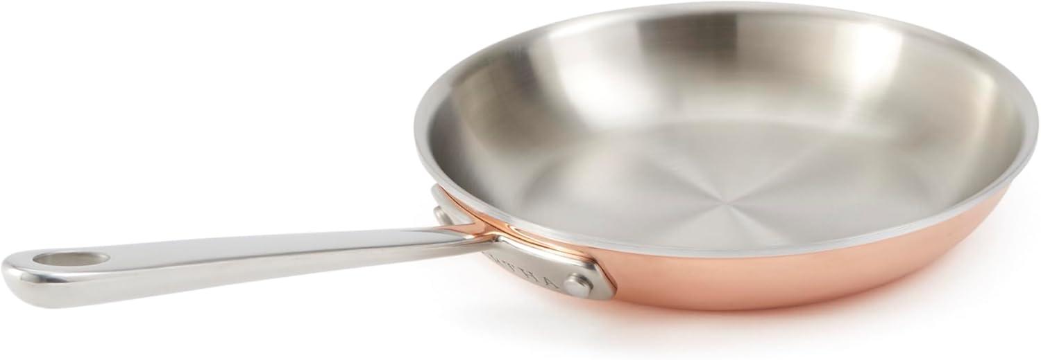 imageMartha by Martha Stewart 4Quart Stainless Steel Saucepan wLid  Copper ExteriorSatin InteriorCopper