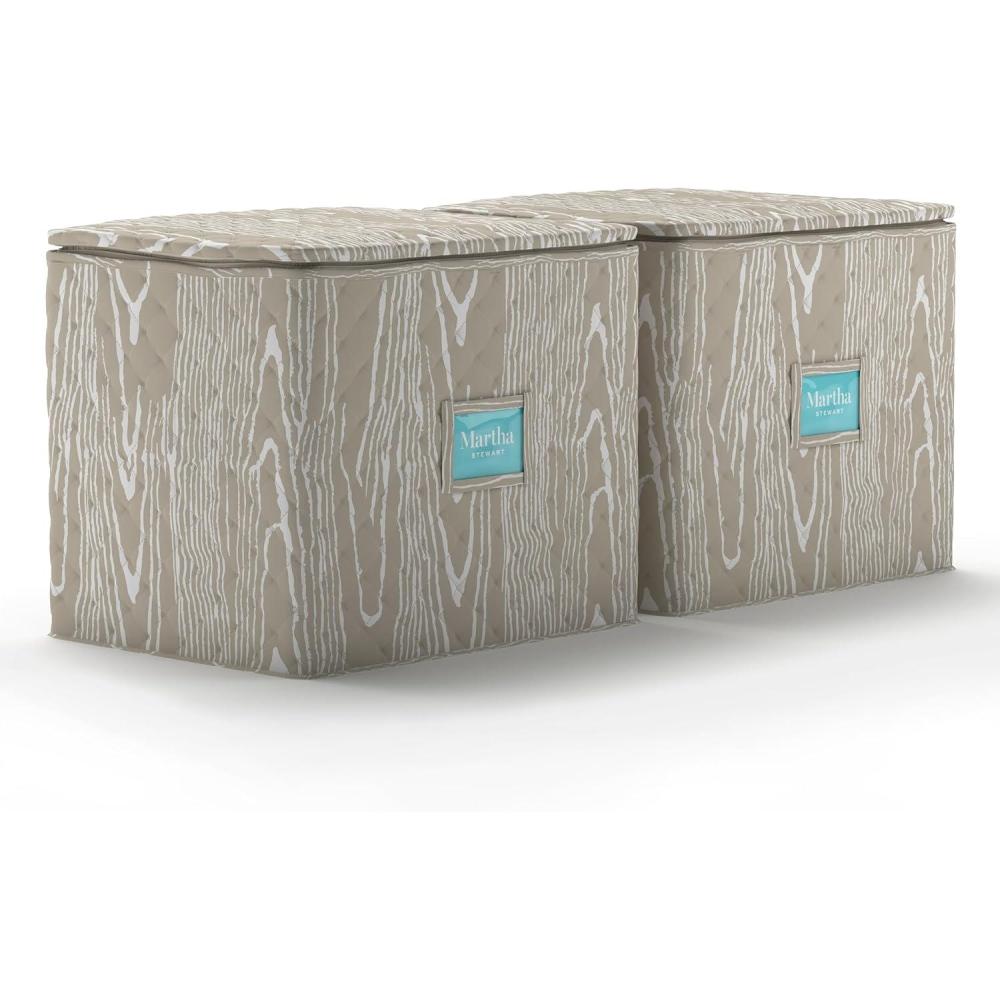 imageMartha Stewart Dinnerware Stemware Glassware Stackable Organizer Home Storage Container Case 3 Piece Dinnerware Set Organizer For Dessert Salad and Dinner Plates With Felt Dividers MintSkyland Faux Bois