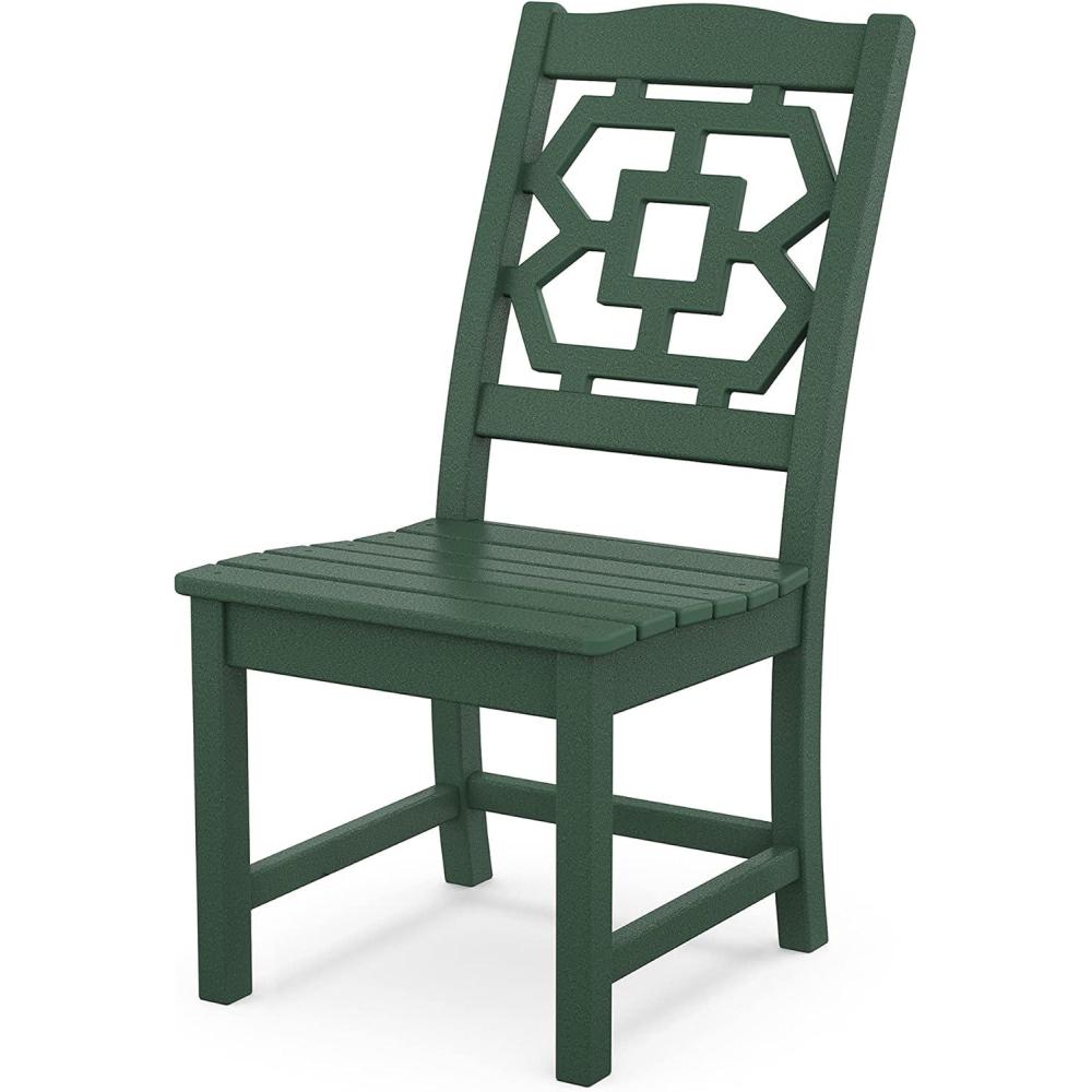 imageMartha Stewart by POLYWOOD Chinoiserie Dining Side Chair in SandGreen
