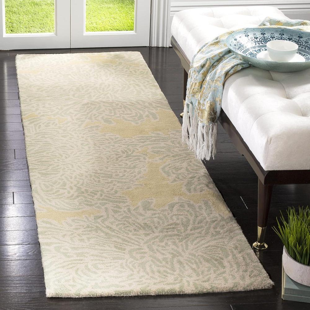 imageMartha Stewart x SAFAVIEH Area Rug Collection 23quot x 8 Runner Malted Handmade Wool Ideal for Living Room Bedroom Foyer Hallway MSR4542ASaguaro