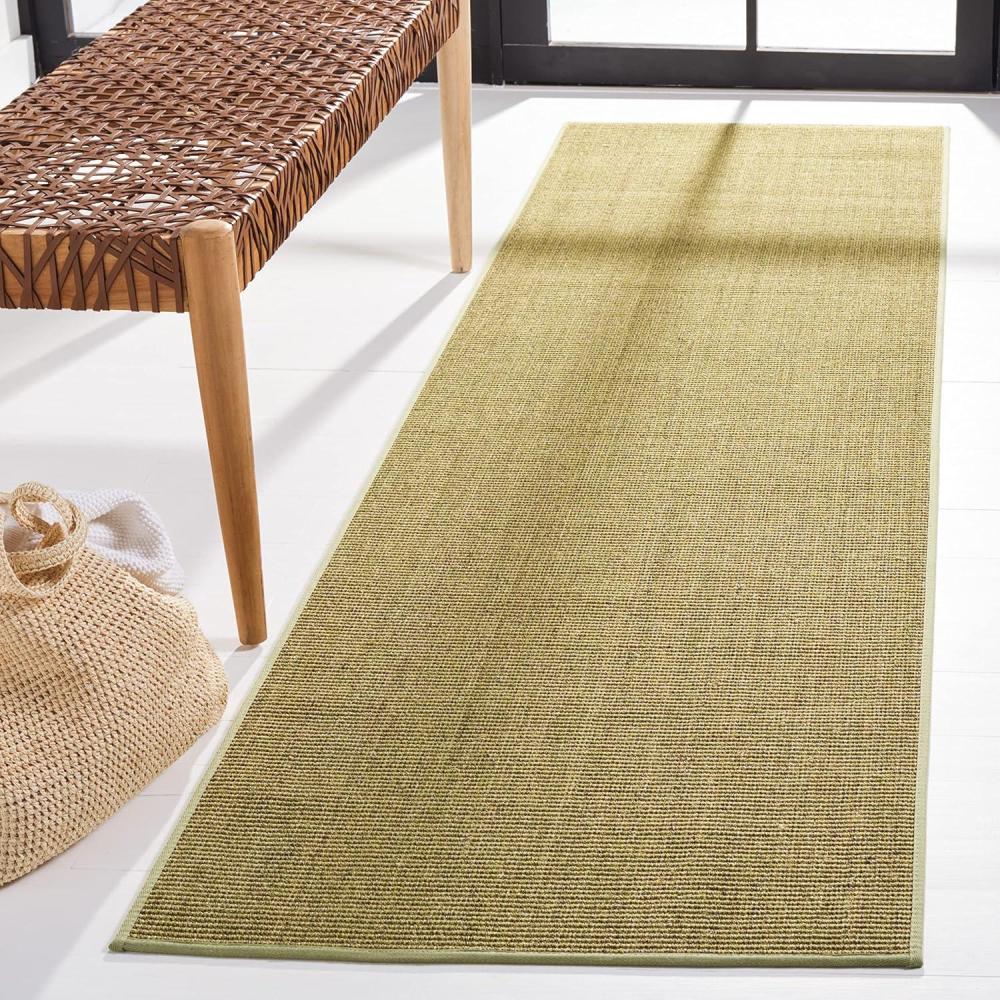 imageMartha Stewart x SAFAVIEH Area Rug Collection 23quot x 8 Runner Red Sisal ampamp Jute Farmhouse Style Ideal for Living Room Bedroom Foyer Hallway MSR9501QGreen